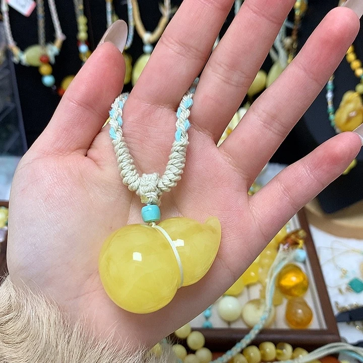 手链蜜蜡未镶嵌蜜蜡吊坠项链