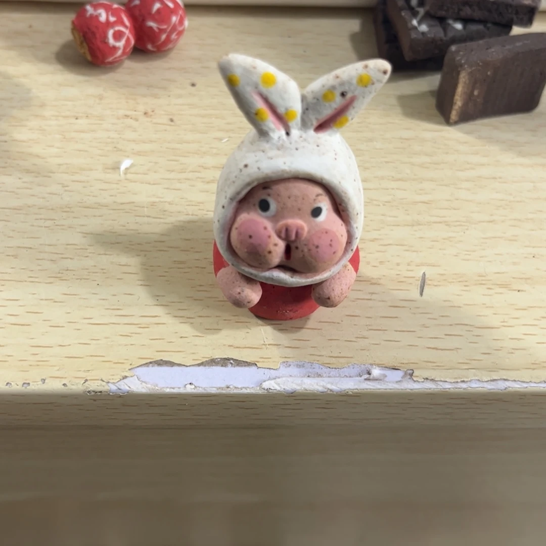 泥塑古镇炻陶花盆