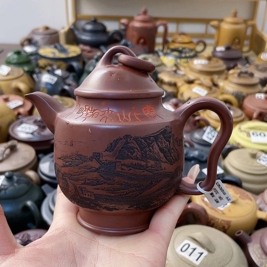 茶壶紫砂J**阳紫砂微瑕