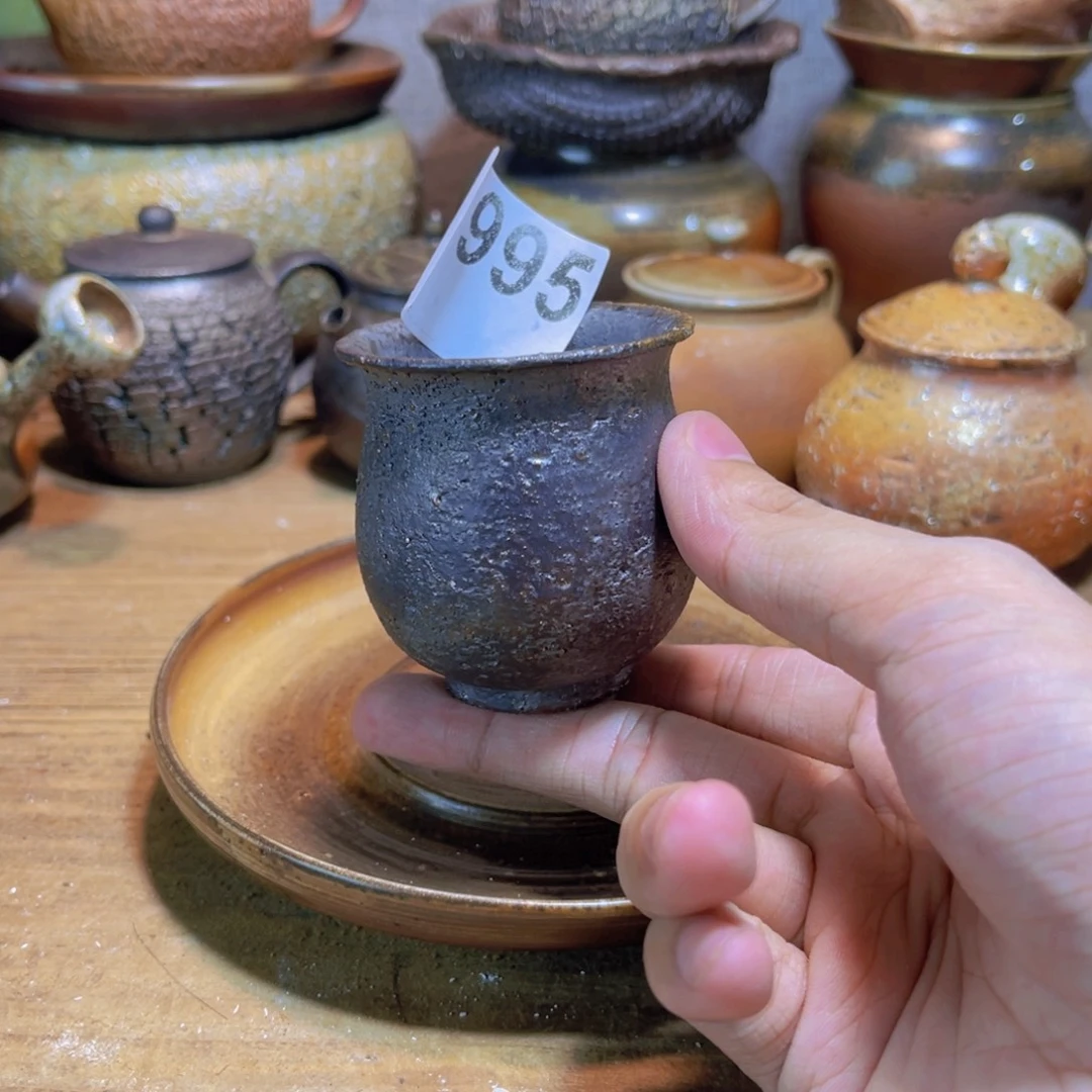 纯手工制作工艺（柴烧）裸烧纯手工制作柴烧杯995