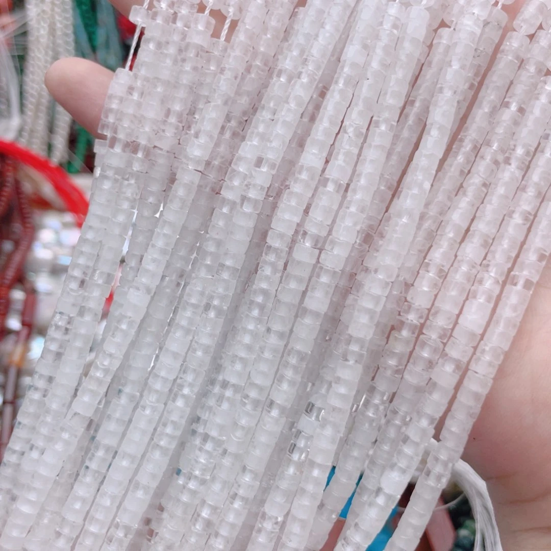 未镶嵌玛瑙/玉髓珠宝奇石白水晶直切一条卡4