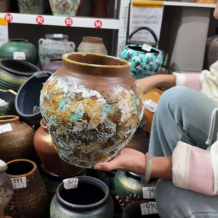彩绘94号坛子高度23口径14