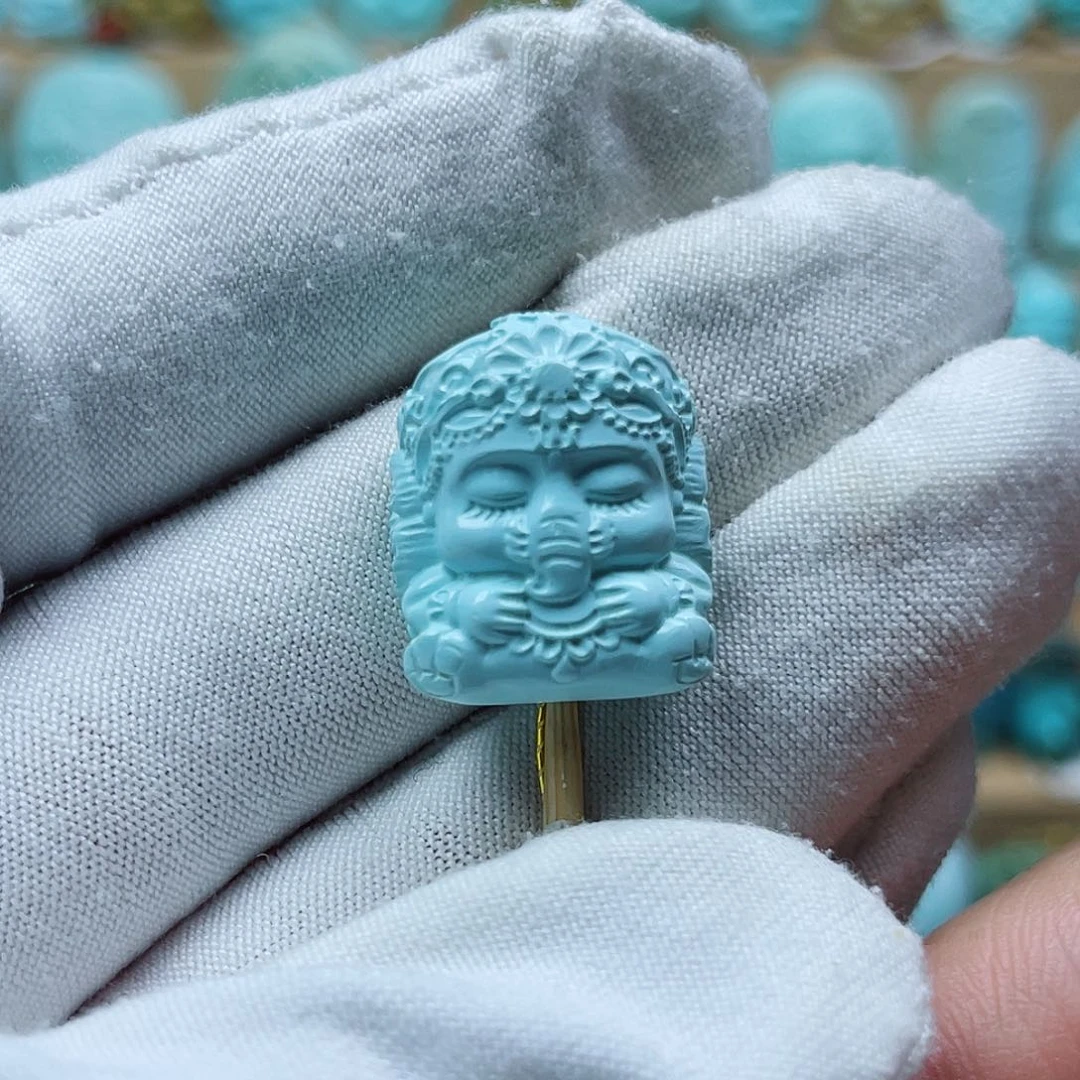 未镶嵌绿松石珠宝奇石