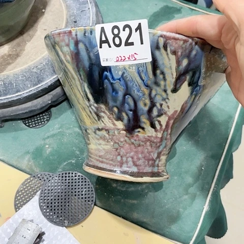 红陶景德镇陶瓷花盆手工