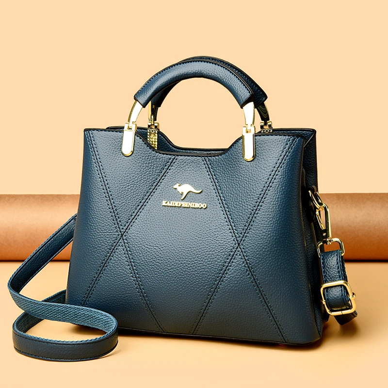 正品芭藜袋鼠新款皮包手提包妈妈轻奢女士斜挎包大容量包包洋气款