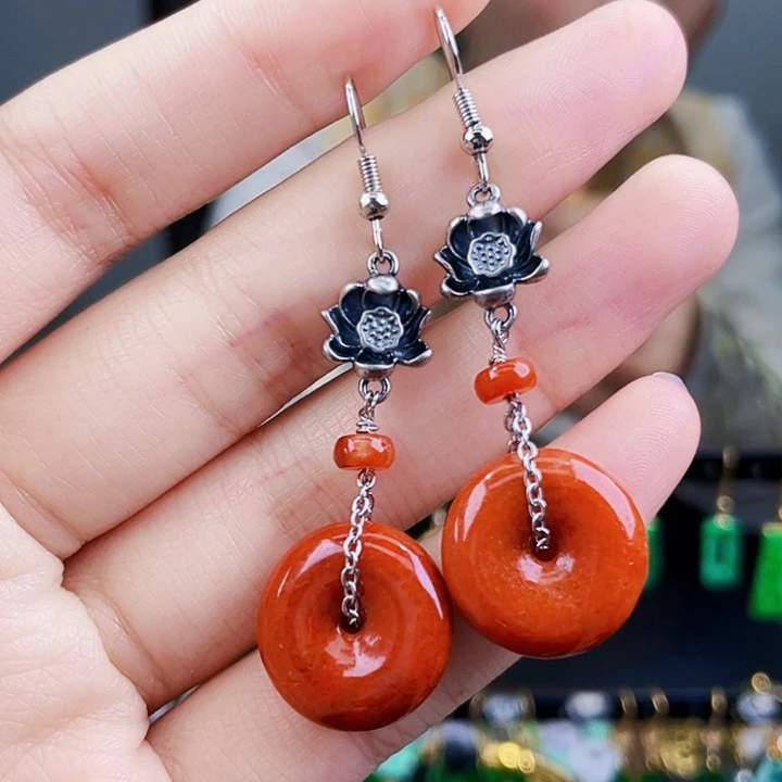 翡翠耳饰未镶嵌饰品