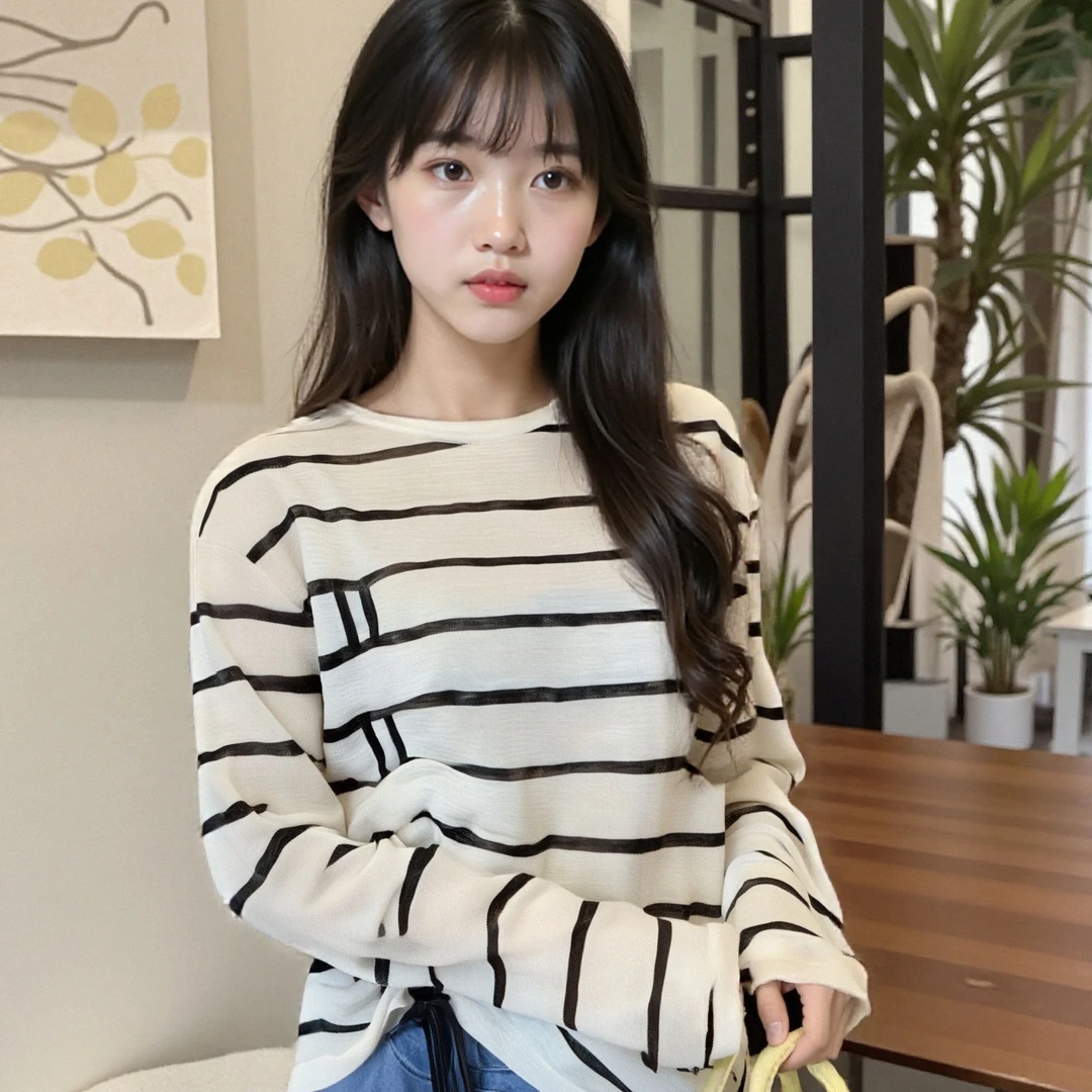 百家好夏季抽褶设计女装小众网红新款气质百搭针织衫-B0625B59392