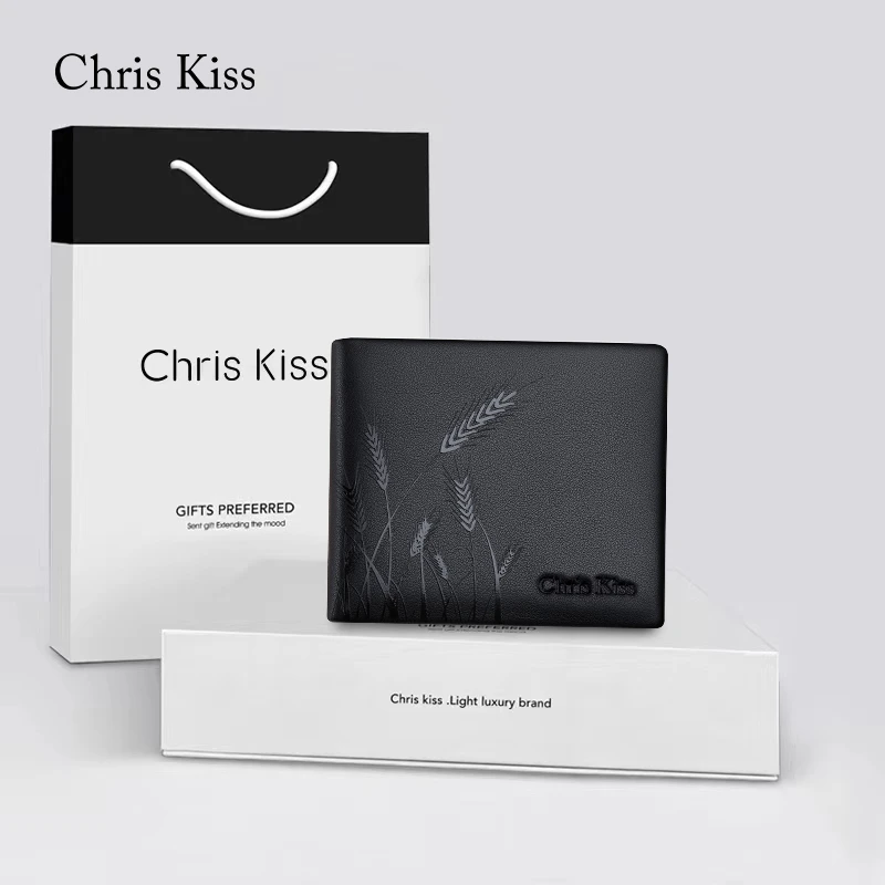 Chris Kiss钱包男士短款2025年新款真皮钱夹生日礼物送男友老公