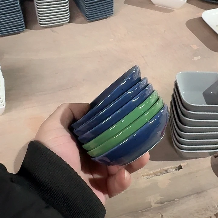 瓷小碟子 醋碟  6 个装