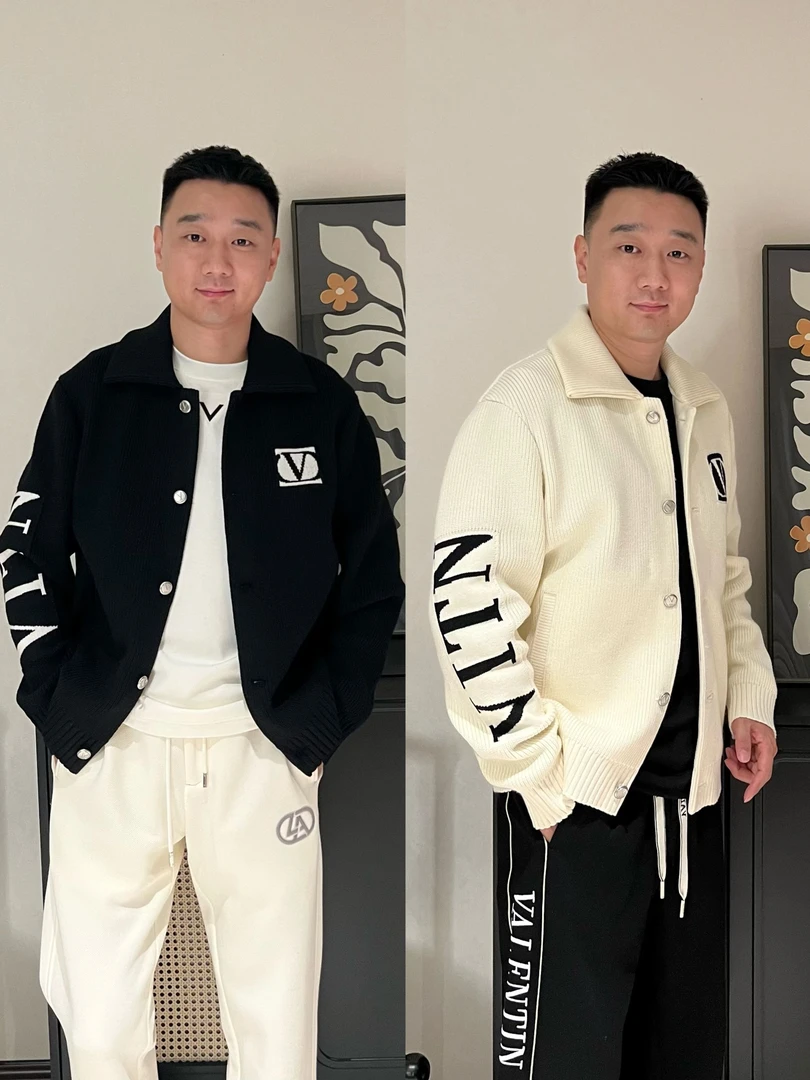 PRLUO VALENTIN《国际行》秋冬男士时尚轻奢痞帅字母高级感休闲外套