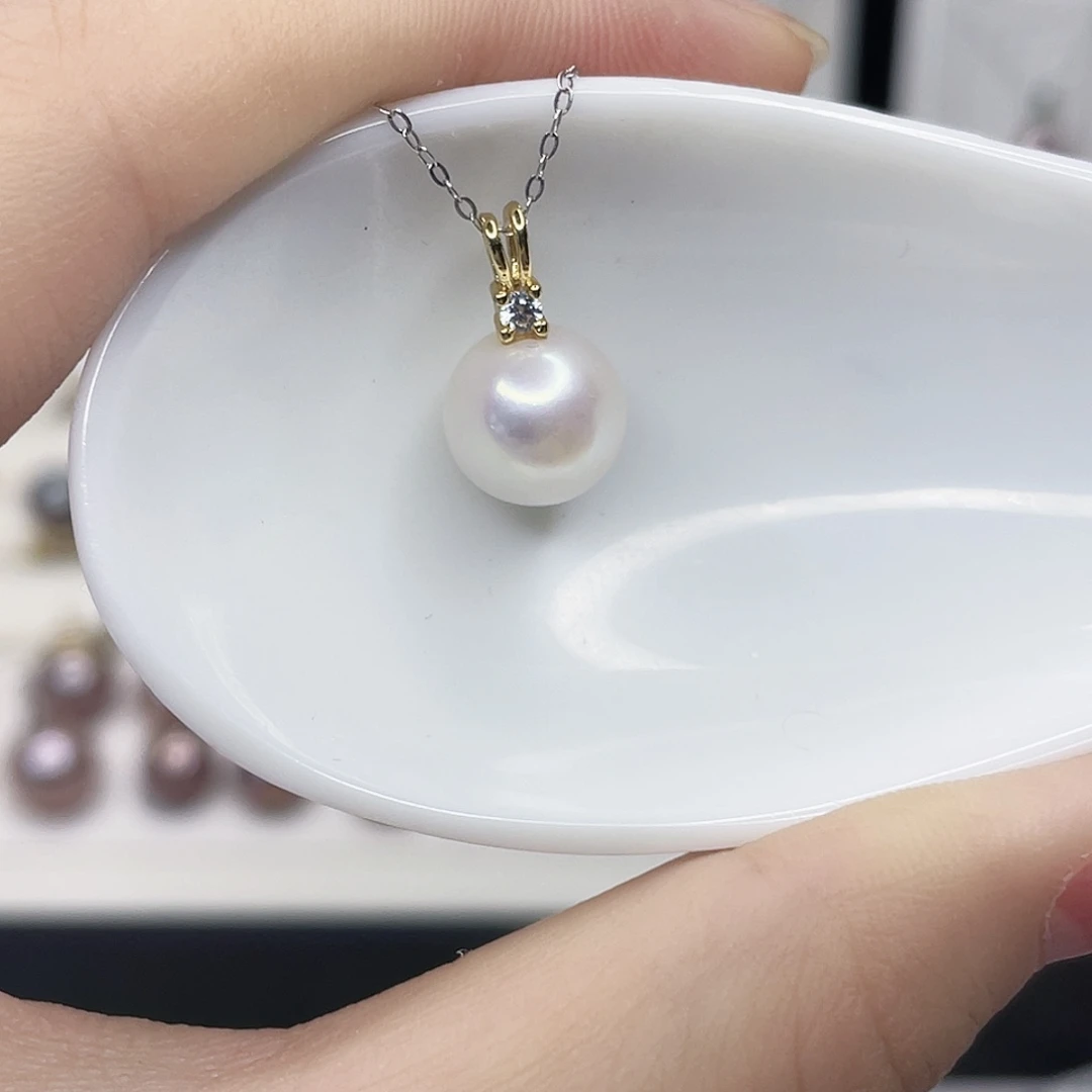 淡水珍珠吊坠(赠链)合金