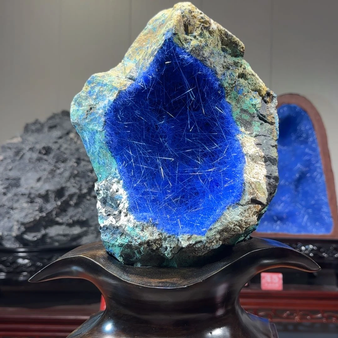紫砂矿物晶体摆件私**心