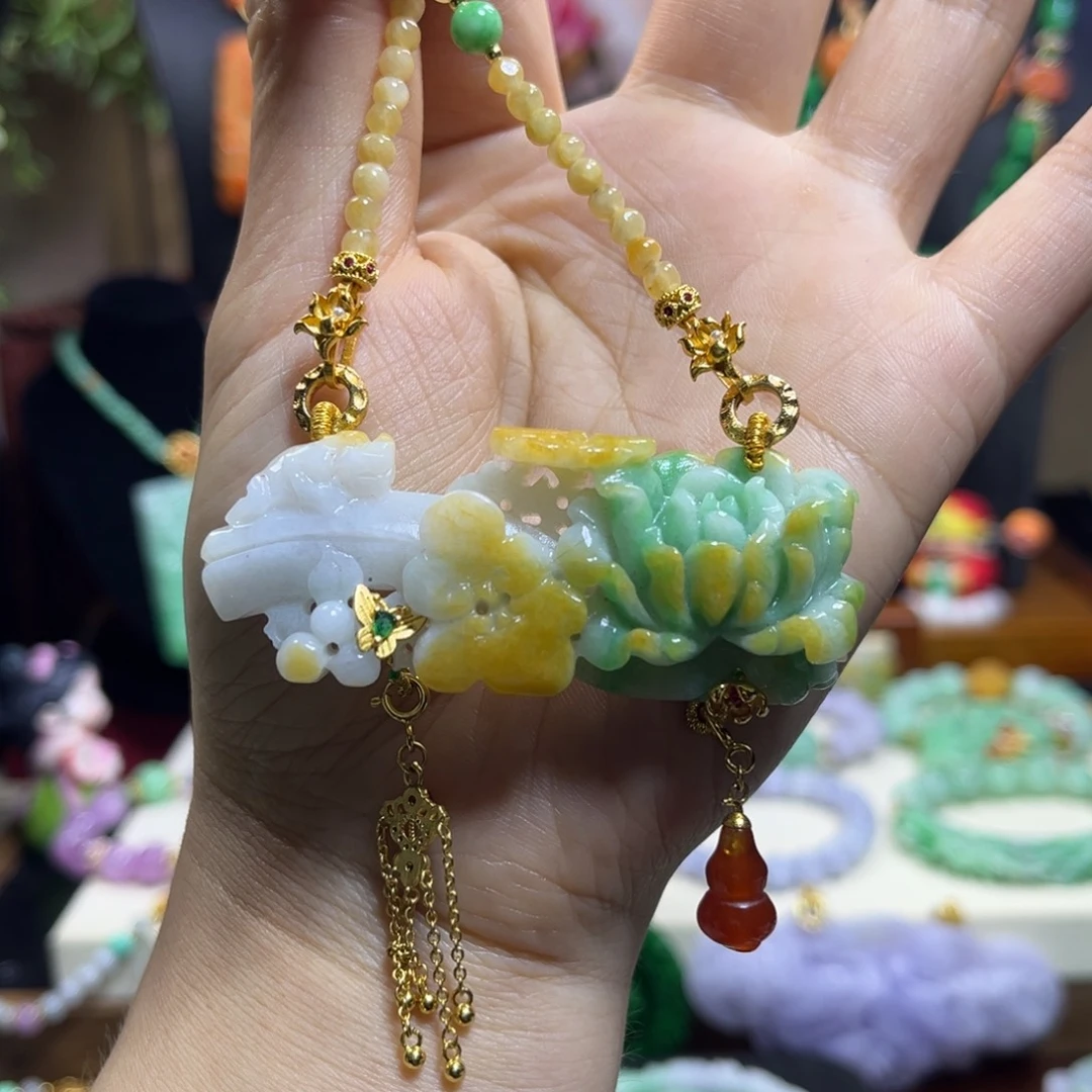 翡翠未镶嵌颈饰天然翡翠