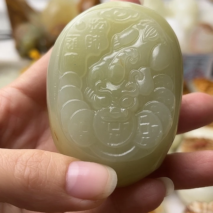 石材古青石不退换貔貅微瑕