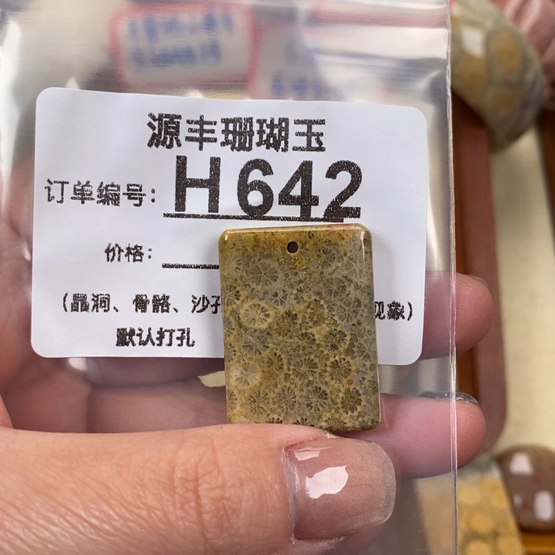 硅化玉颈饰未镶嵌佩*