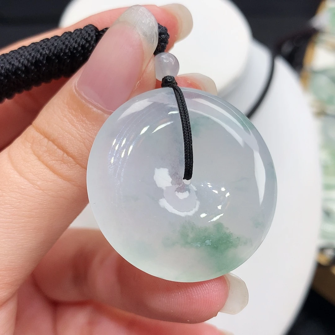 翡翠未镶嵌胸饰翡翠46，34.1/6