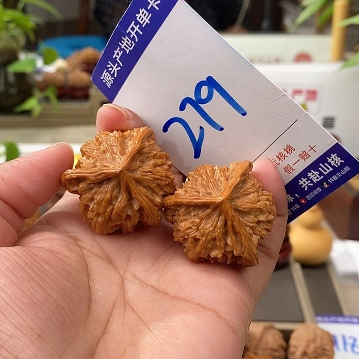 文玩核桃把件35天然盘山矮桩奔279号