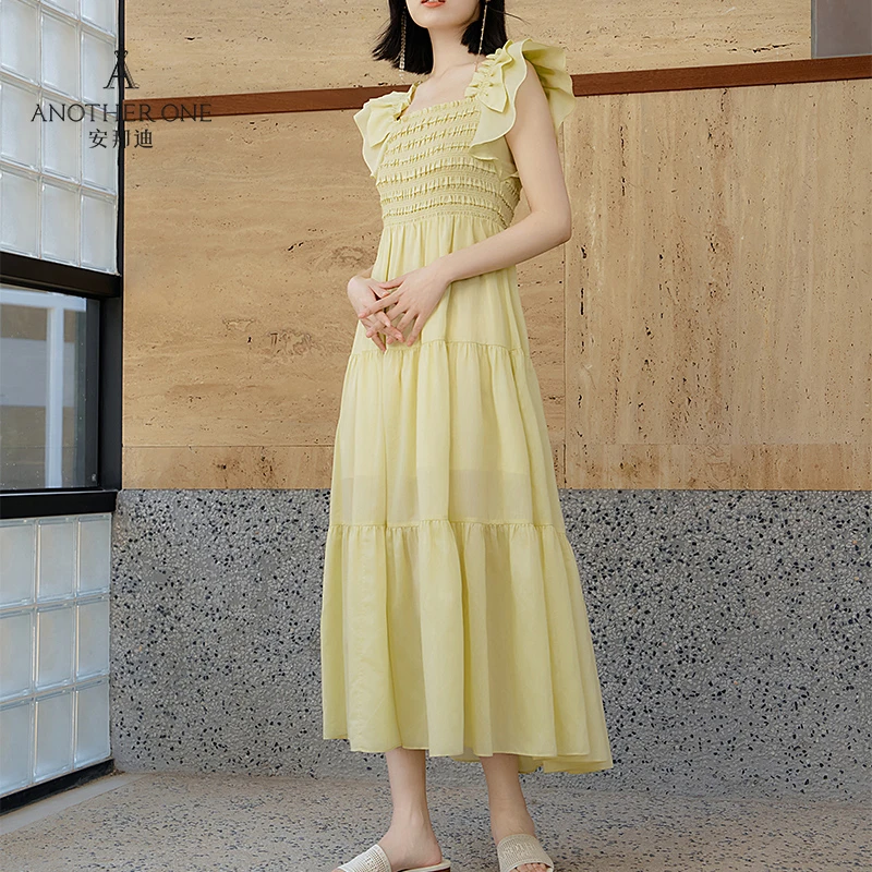 ANOTHER ONE安那迪连衣裙新款女吊带裙优雅百搭长裙