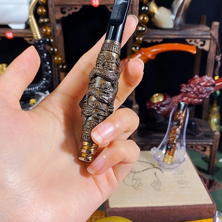 高端定制金丝楠烟嘴