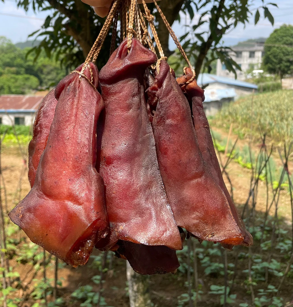 恩施土特产腊猪拱嘴1斤2斤3斤5斤装农家烟熏腊猪嘴巴川味腊味