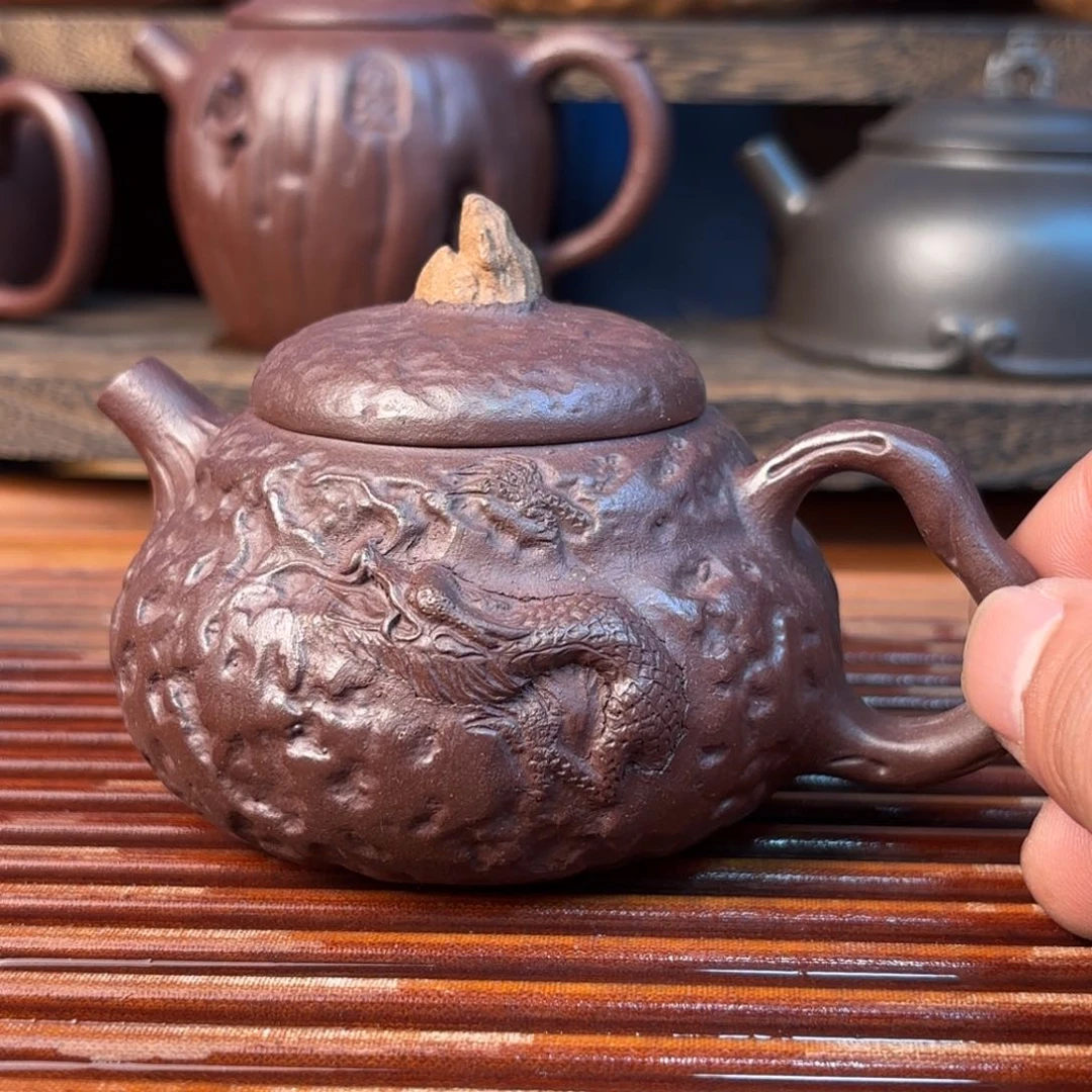 王**徒原矿老紫泥180cc紫砂壶
