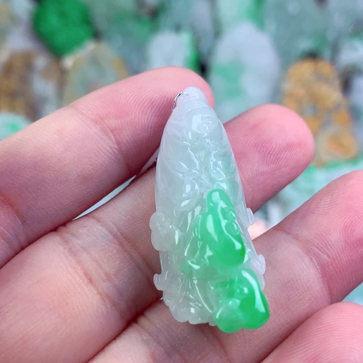 翡翠未镶嵌吊坠(不含链)
