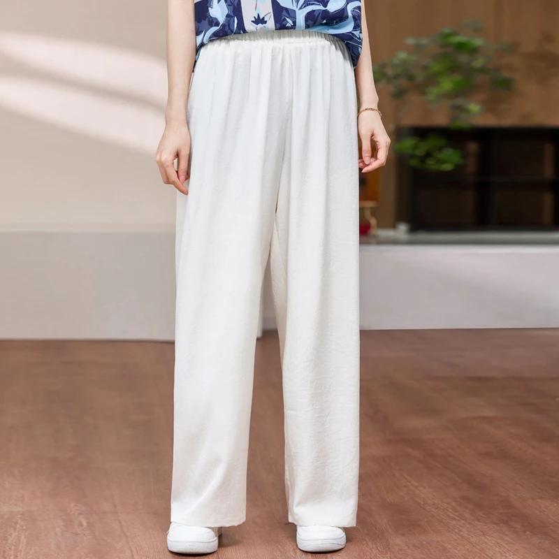 大码女装胖妹妹春夏装百搭时尚阔腿休闲裤