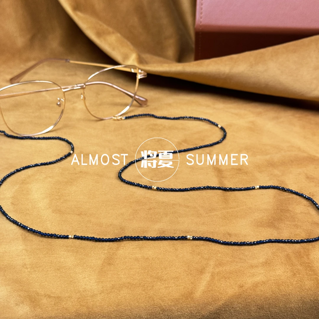 【深邃蓝】将夏-80cm长眼镜链0（含2对硅胶扣）