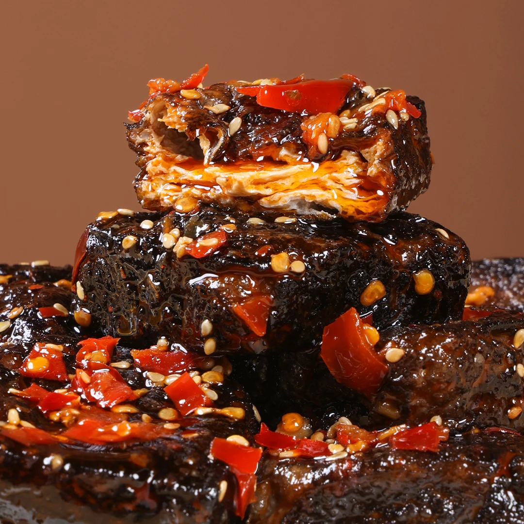 老长沙臭豆腐香豆腐组合长沙烟火气街头小吃特产香辣零食爆汁辣条