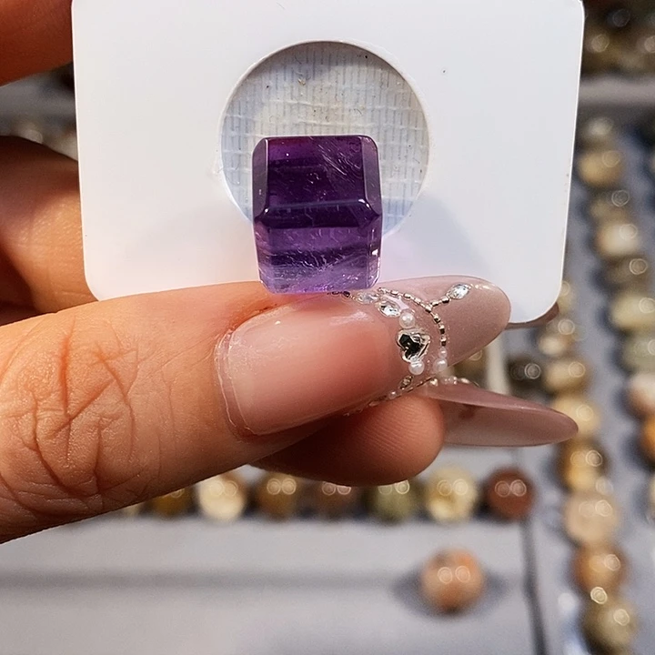 未镶嵌水晶手串紫方糖卡12