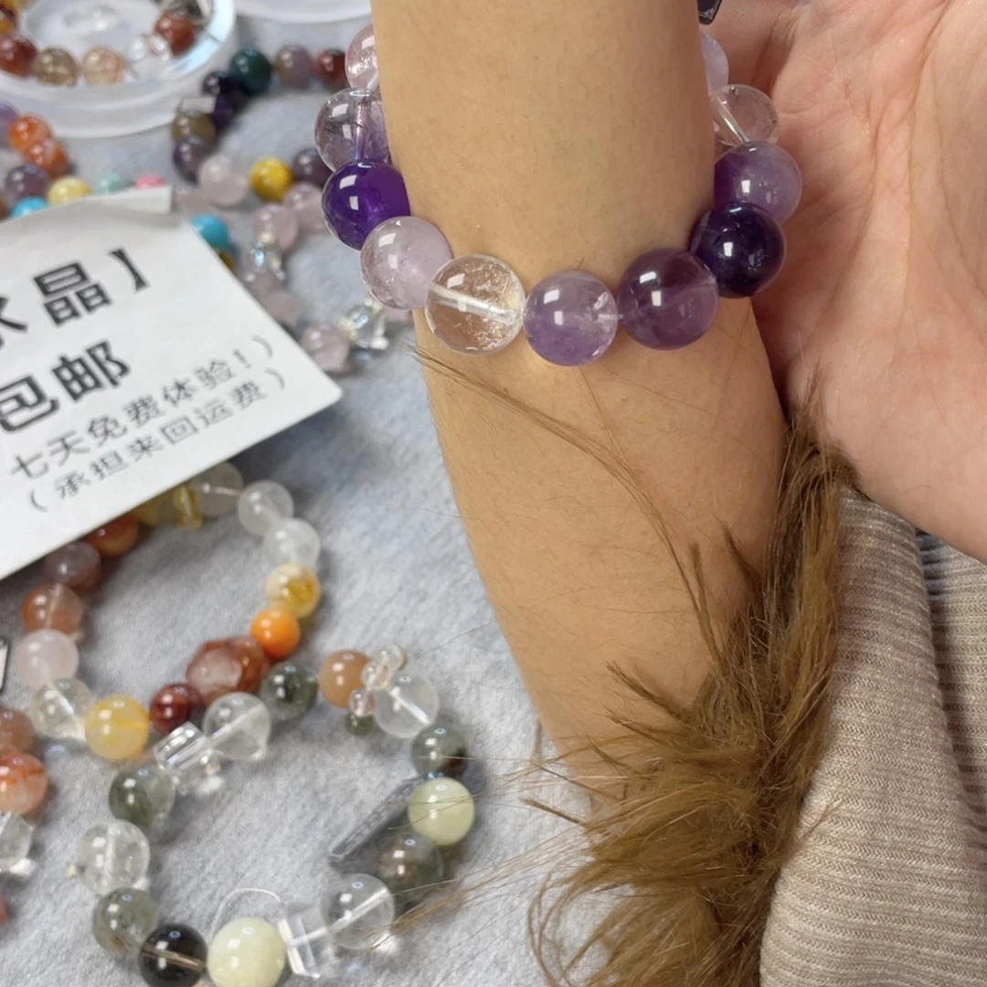 水晶手链银S925镶嵌