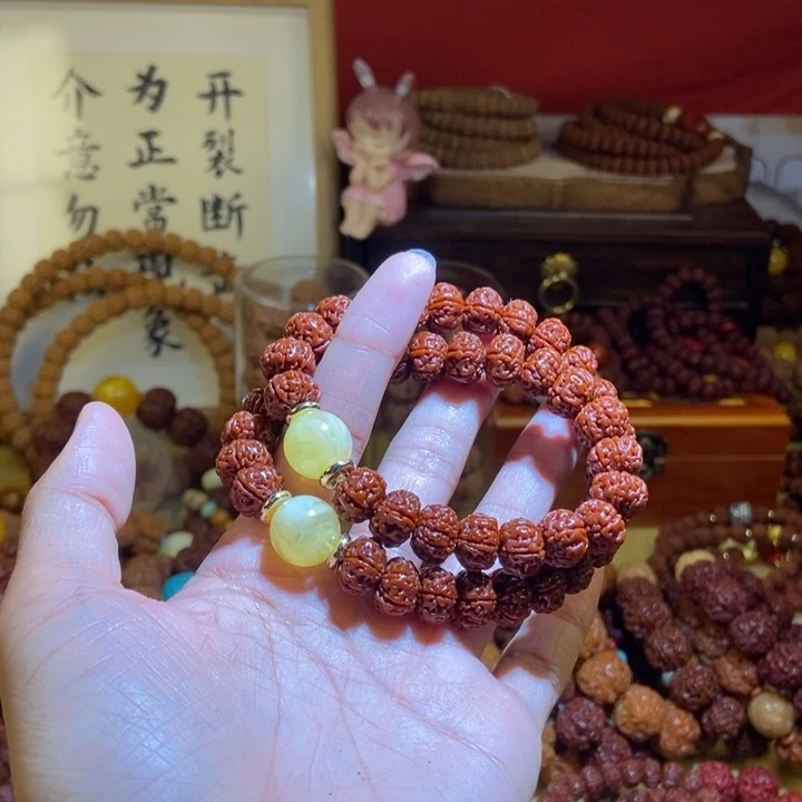 吊坠金刚菩提116玉化双圈