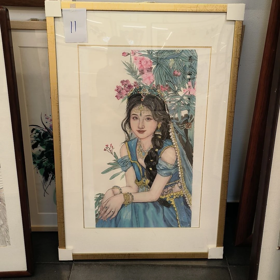 国画2平尺人物画作精品