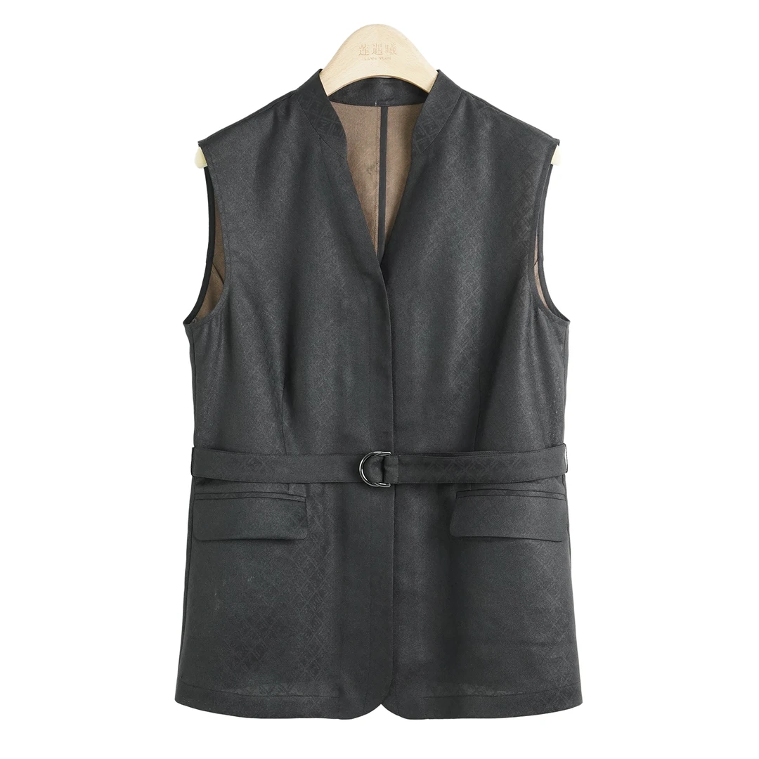 金玉满堂·四经绞罗无袖上衣新中式国风女装1c886829