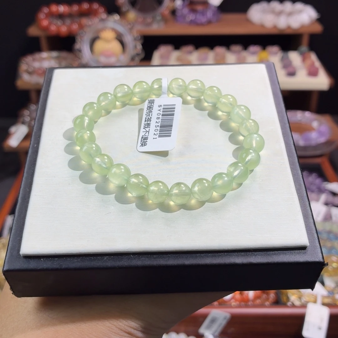 未镶嵌水晶手串7.6m葡萄石