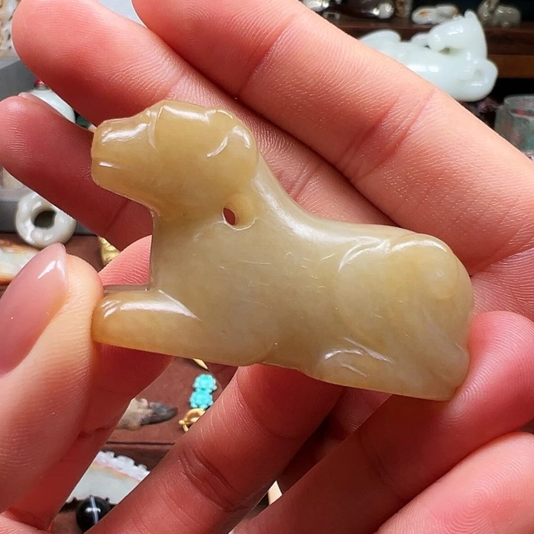 颈饰未镶嵌和田玉闲**白