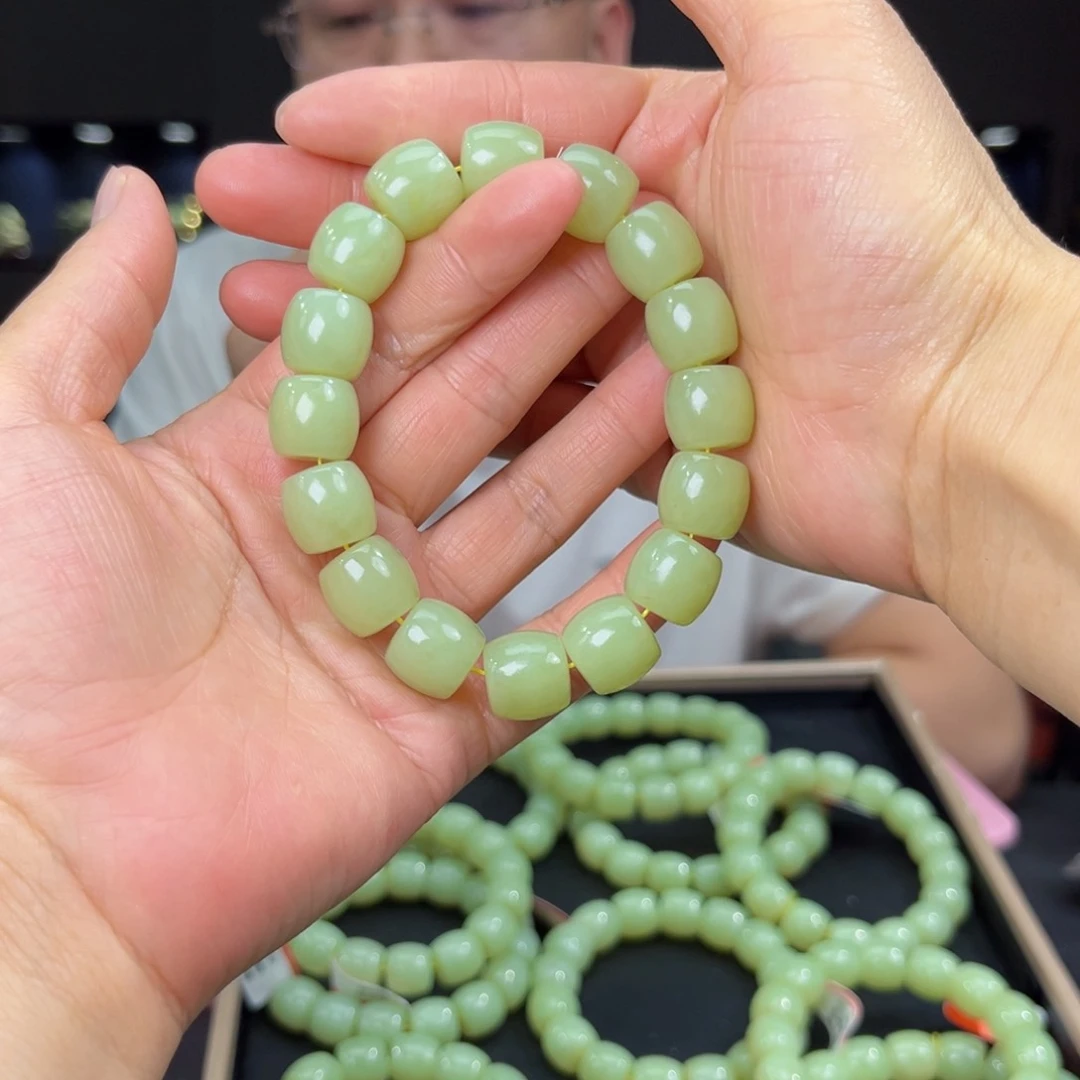 手串未镶嵌和田玉纯天然和田玉新疆若羌黄口料14