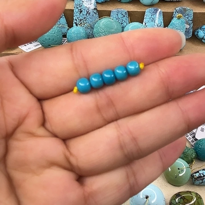 绿松石未镶嵌颈饰老型套装5.6mm