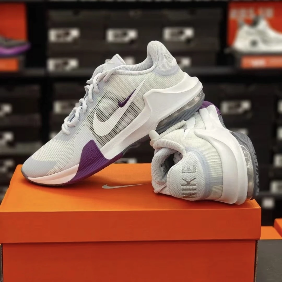 Nike/耐克Air Max Impact 4 百搭舒适篮球鞋 男款白色 DM1124-010