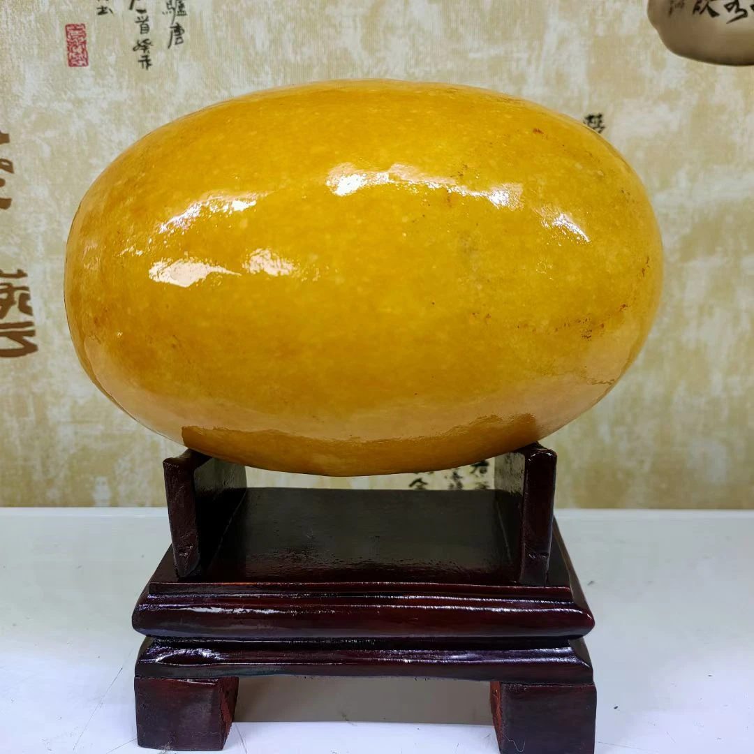天然原石黄龙福瓜摆件客厅装饰家居好物创意