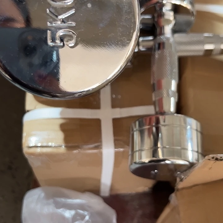 全新电镀纯钢小头哑铃5公斤一对