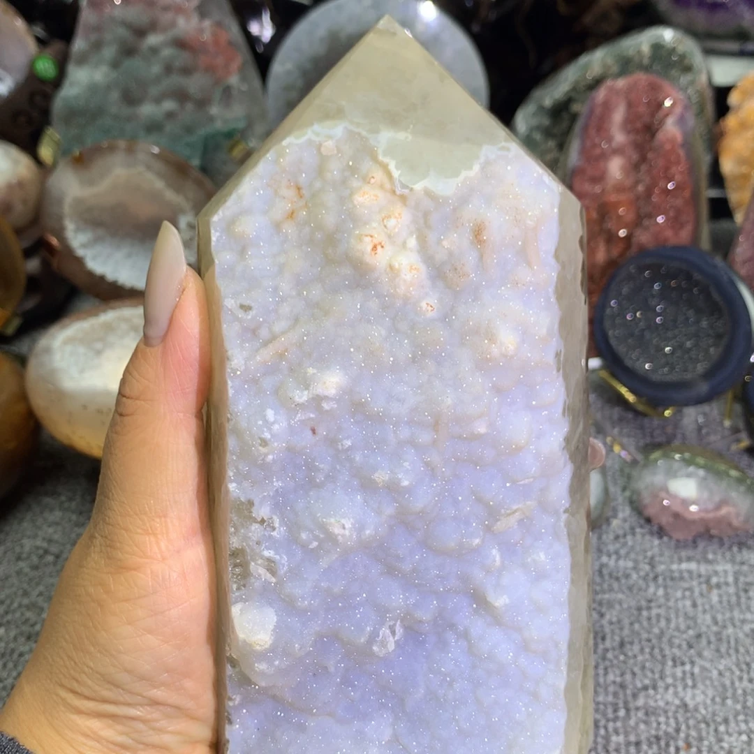 天然玛瑙水晶聚宝盆未镶嵌