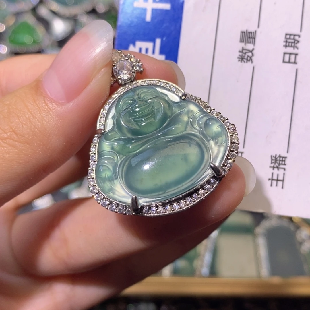 翡翠未镶嵌颈饰天然