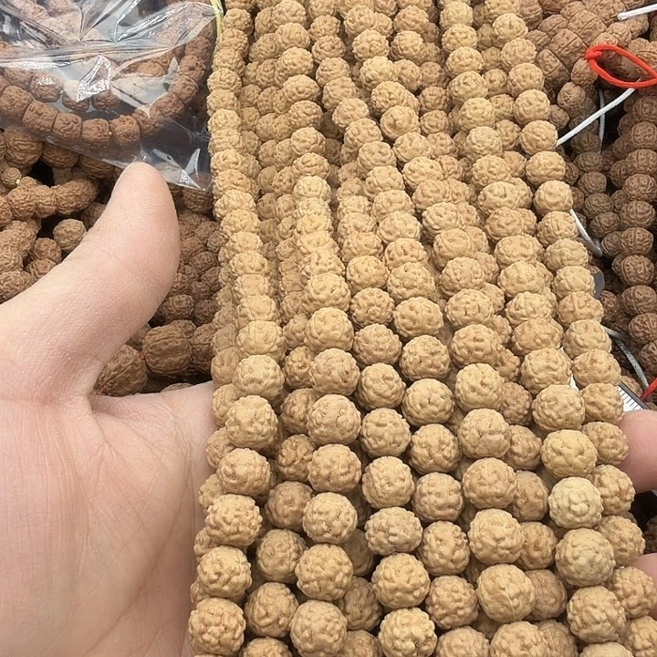 吊坠金刚菩提蛤蟆背黄皮1.0左右114颗没有钢丝刷保手持