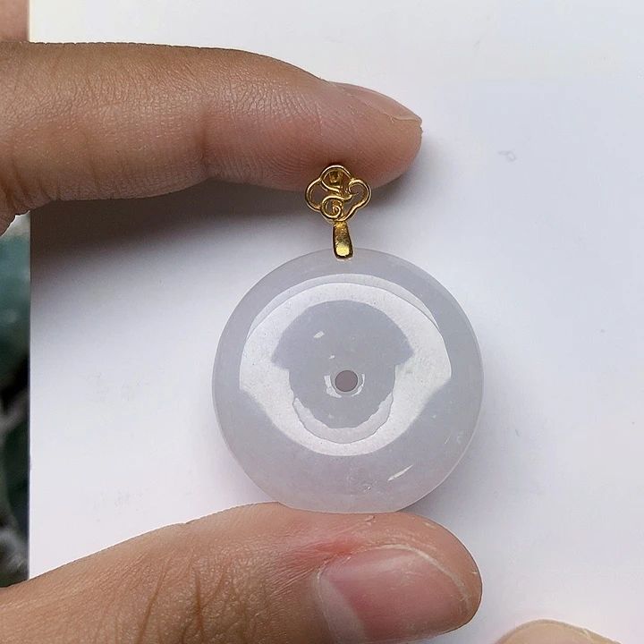 颈饰银S925镶嵌翡翠天然翡翠