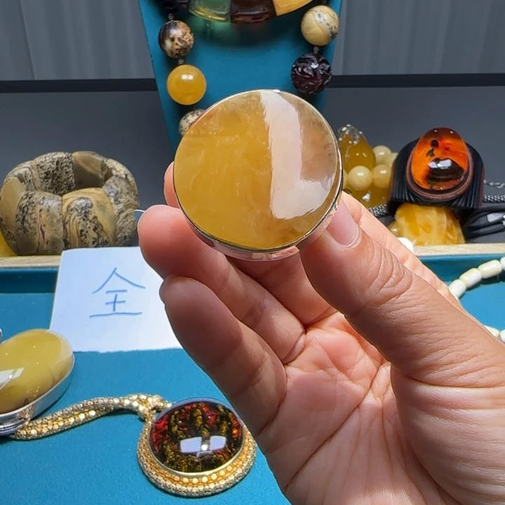 琥珀未镶嵌手链波兰设计款琥珀蜜蜡