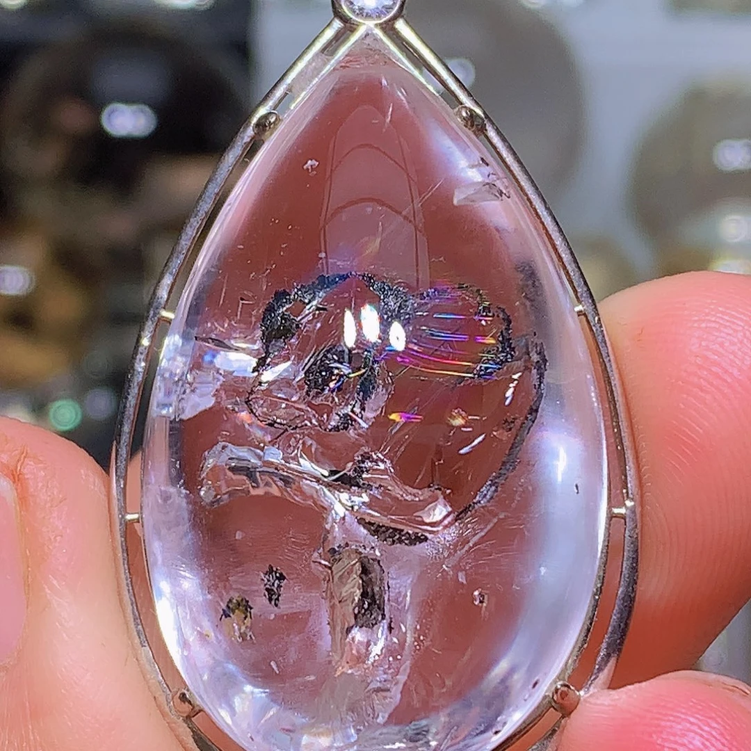 水晶银S925镶嵌珠宝半成品定制款