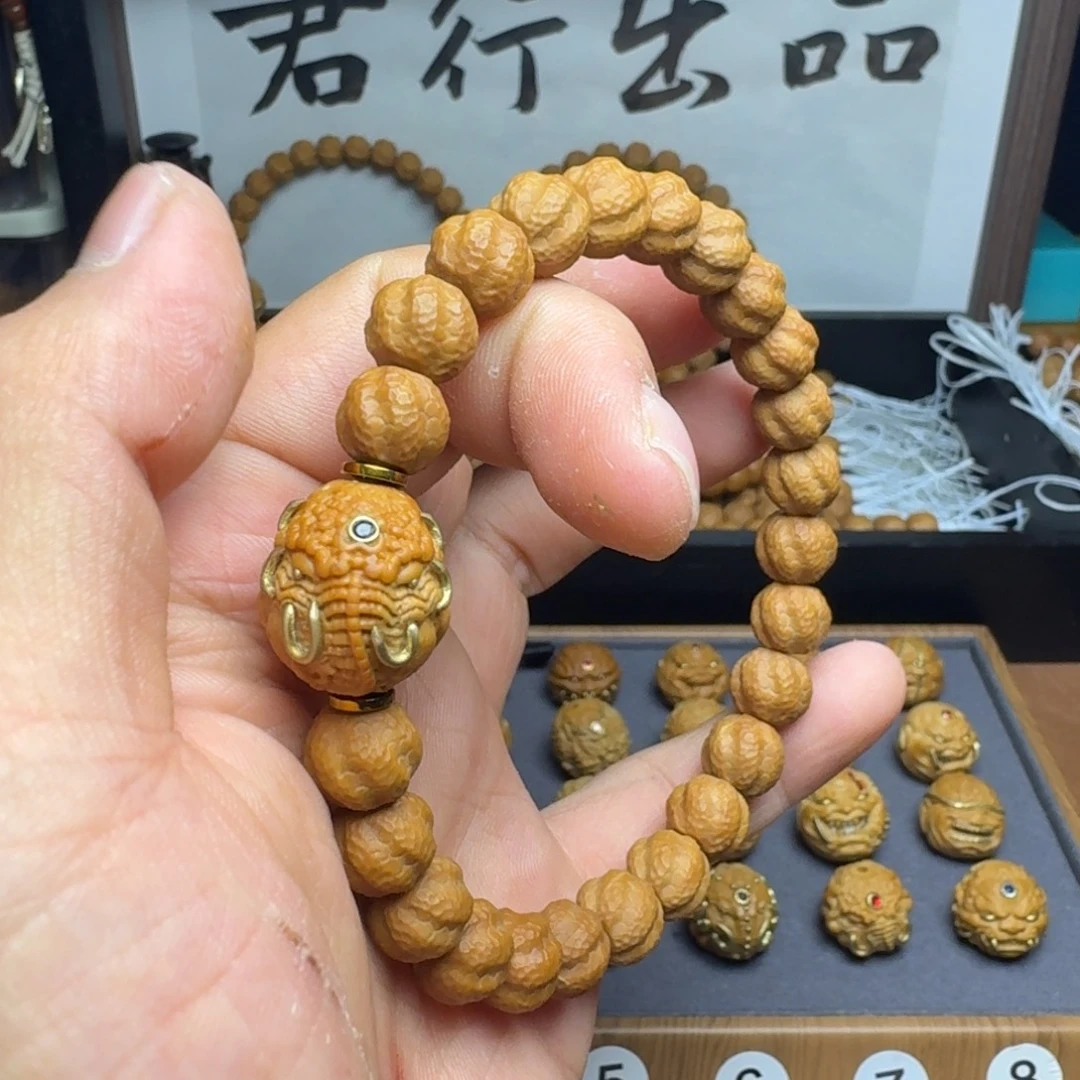 手串/手链核桃全品灵蛇搭配六牙象神