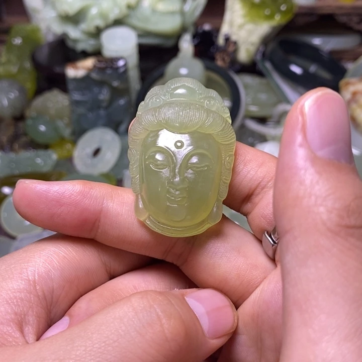 岫玉未镶嵌岫玉颈饰