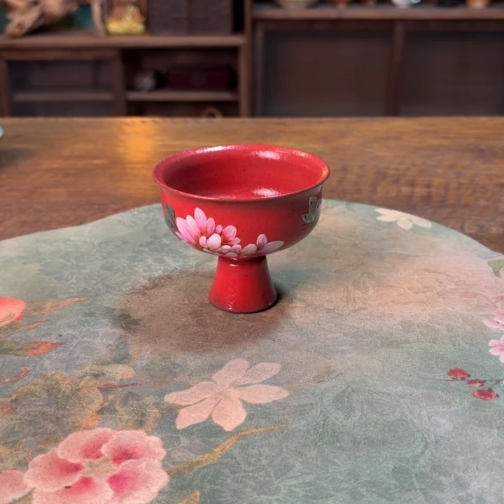 柴烧纯手工手绘陶瓷
